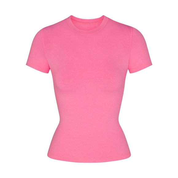 NEW Skims Cotton Jersey T-shirt - Picture 5 of 9